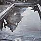 Swimmingpool II 5h morgens . Acryl auf Leinwand . 70 x 50 cm . 2023